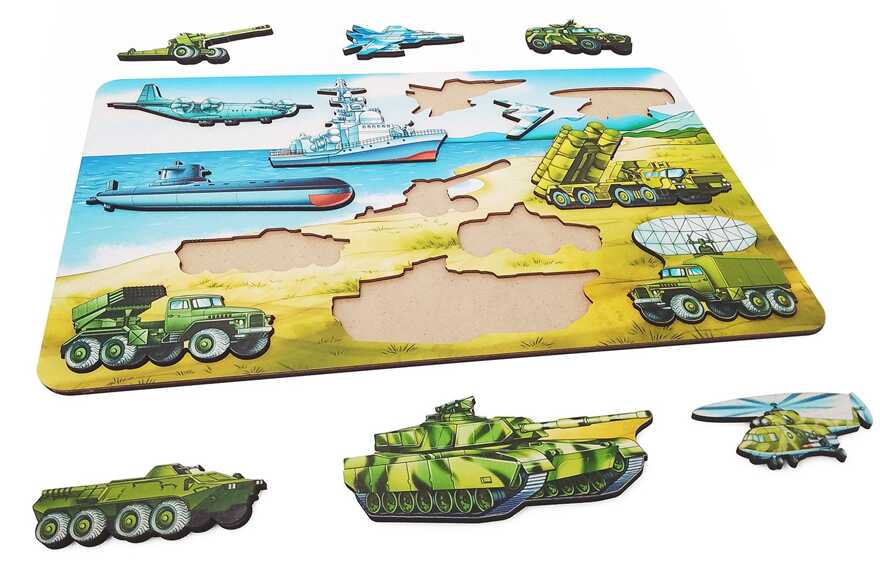 Рамка-вкладыш Военная техника 13 дет. арт.8535/35, производитель ТД БЭМБИ, ISBN 462-0-06536-472-3, № 4