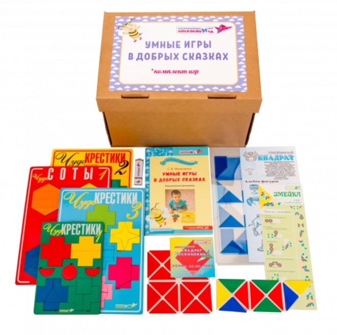Комплект к программе по сказкотерапии для старшего дошкольного возраста (программа + USB-флеш + игры) в коробке (картон) (5-7 лет; на группу 10 человек), производитель Развивающие игры Воскобовича, ISBN 462-7-08147-237-1, № 1