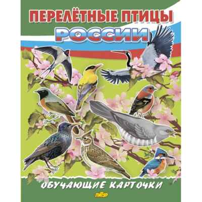 Перелётные птицы России. Обучающие карточки. Большой формат. (Картон), производитель Литур , ISBN 978-5-97801-645-1№ 1