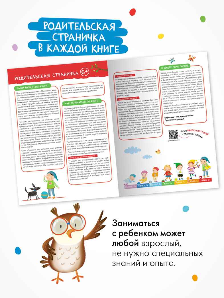 Годовой базовый курс. Комплект 6+ (Школа Семи Гномов. Базовый курс), 12 книг + развивающие материалы, производитель МОЗАИКА kids , ISBN 978-5-43154-059-2, № 17