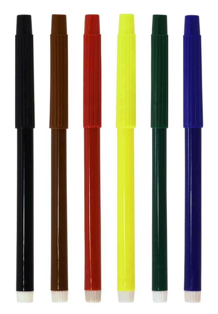 Фломастеры ПРОСТО классические 6 цв. круглый корпус, арт. ФЛНВК06КР, производитель ФАРМ, ISBN 460-2-72315-810-3, № 4