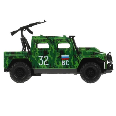 Армейский внедорожный пикап инерционный 12 см., арт. HUMVEPICKUP-12MIL-BN, производитель Симбат, ISBN 463-0-11552-634-6№ 3