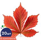 *КМ-18119 Набор украшений на скотче. Листочки. Каштан красно-оранжевый (10 шт. в наборе, двухсторонний, ВД-лак), производитель Сфера ТЦ , ISBN 461-0-56339-800-9, № 1