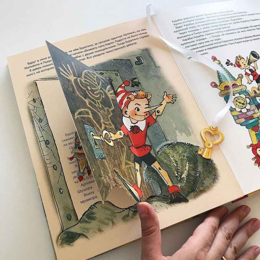Приключения Буратино, или Золотой ключик. Толстой А.Н. Самая удивительная книга с объемными картинками, производитель АСТ , ISBN 978-5-17115-870-5, № 20