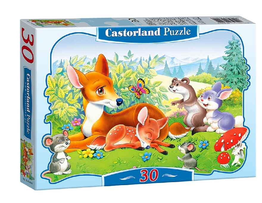 Пазлы Бемби (CastorLand) 30 элементов, арт. В-03068, производитель Castorland (Касторленд), ISBN 590-4-43800-306-8, № 1