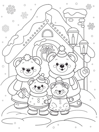 Мишки и зимние истории: книжка-раскраска с наклейками., производитель Феникс ТД, ISBN 978-5-22246-319-2№ 2