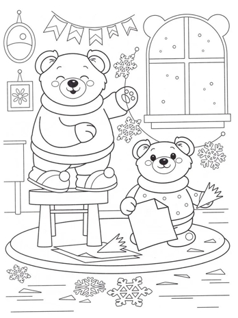 Мишки и зимние истории: книжка-раскраска с наклейками., производитель Феникс ТД, ISBN 978-5-22246-319-2№ 4