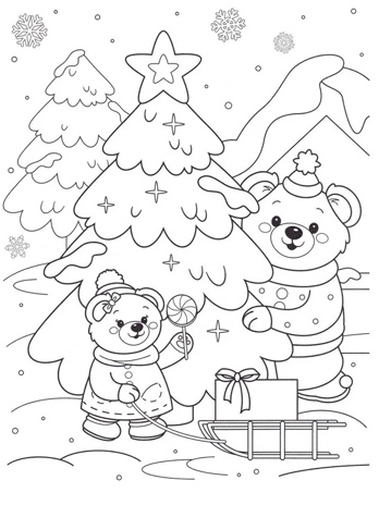 Мишки и зимние истории: книжка-раскраска с наклейками., производитель Феникс ТД, ISBN 978-5-22246-319-2№ 5