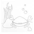 Набор для рисования по холсту Краб на подрамнике 25х25 см , арт. ВВ1991, производитель Bondibon (Бондибон), ISBN 489-5-13601-854-0, № 3