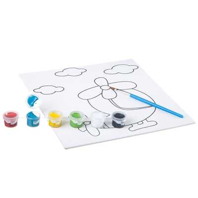 Набор для рисования по холсту Вертолет 20х20 см , арт. ВВ1994Б, производитель Bondibon (Бондибон), ISBN 489-5-13601-936-3№ 3