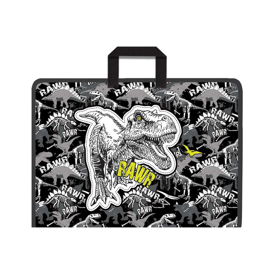 Папка на молнии пластиковая с ручками Dinosaur Park, А3, арт. 52852, производитель ErichKrause® (Эрих Краузе), ISBN 465-0-18452-852-2, № 1