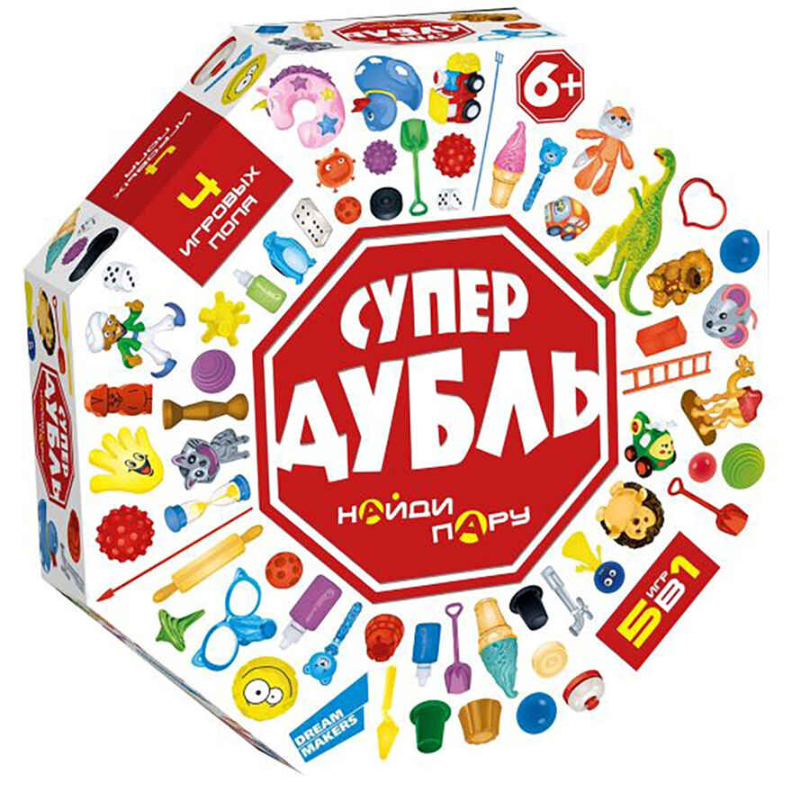 Игра детская настольная Супер Дубль, арт. 2012C, производитель Dream Makers (Дрим Мейкерс), ISBN 481-4-71800-106-0, № 1