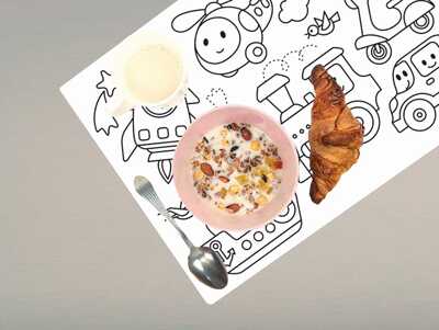 Коврик-раскраска многоразовый "Транспорт" (48х34см) HappyArt, производитель ХЭППИ ЛАЙН (HappyLine) , ISBN 462-7-08783-144-8№ 3