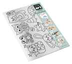 Коврик-раскраска многоразовый "Лесные зверюшки" (48х34см) HappyArt (прозрачный), производитель ХЭППИ ЛАЙН (HappyLine) , ISBN 462-7-08783-153-0, № 1