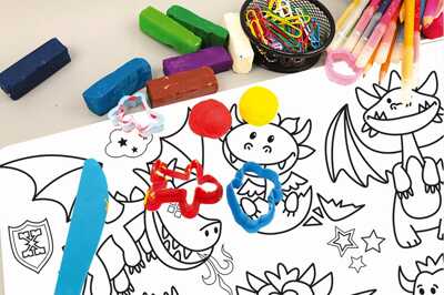 Коврик-раскраска многоразовый "Дракончики" (48х34см) HappyArt, производитель ХЭППИ ЛАЙН (HappyLine) , ISBN 462-7-08783-146-2№ 3