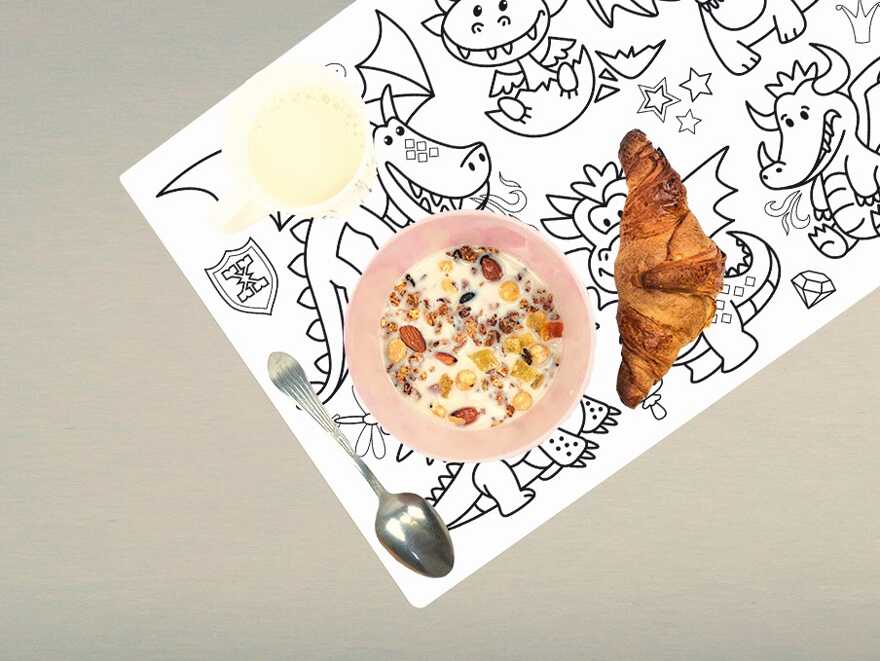 Коврик-раскраска многоразовый &quot;Дракончики&quot; (48х34см) HappyArt, производитель ХЭППИ ЛАЙН (HappyLine) , ISBN 462-7-08783-146-2, № 4