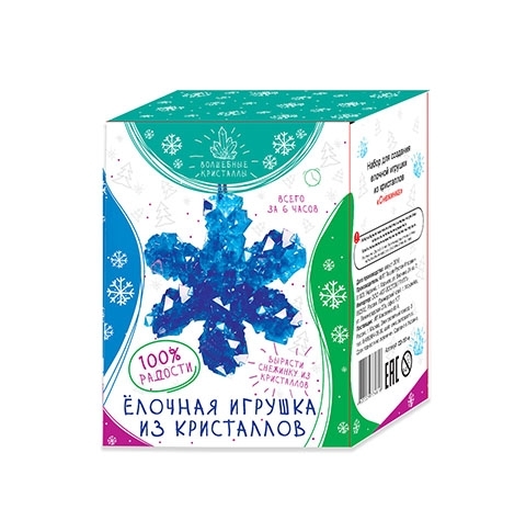 Елочное украшение из кристаллов Снежинка, арт. CD-151-n, производитель BUMBARAM (БУМБАРАМ), ISBN 462-7-07977-461-6, № 1