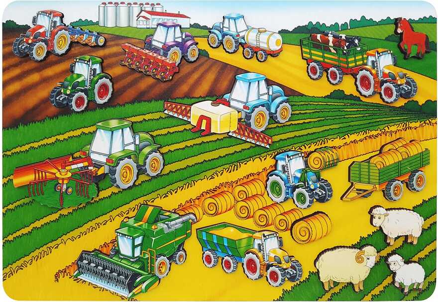 Рамка-вкладыш Сельхозтехника 16 дет. арт.8572/35, производитель ТД БЭМБИ, ISBN 462-0-06536-521-8, № 1