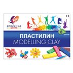 Пластилин Классика 8 цветов 160 г, со стеком, арт. 12С867-08