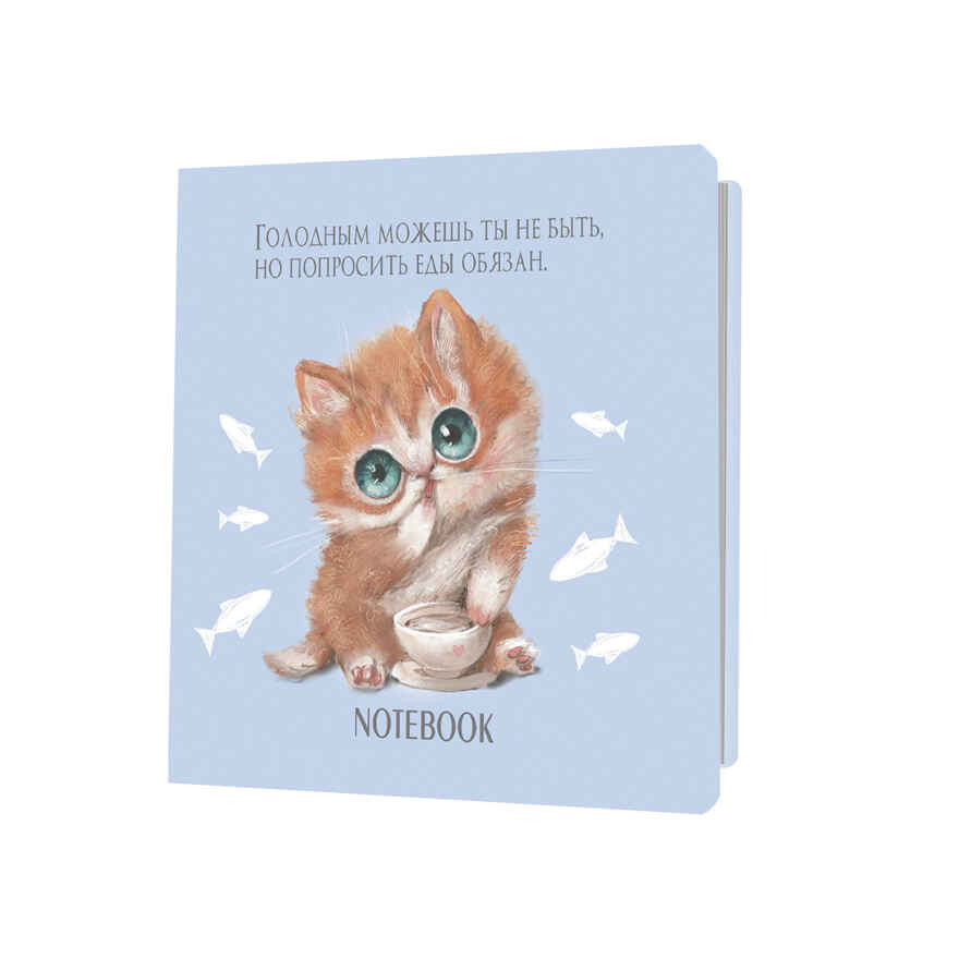 Блокнот с котятами Е.Баренбаум (голубой), производитель Контэнт, ISBN 978-5-00141-763-7, № 1