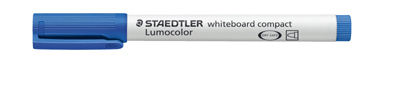 Staedtler маркер для досок Lumocolor Compact 1-2 мм, синий, арт. 341-3, производитель Staedtler (Стайтлер), ISBN 400-7-81734-104-9, № 1