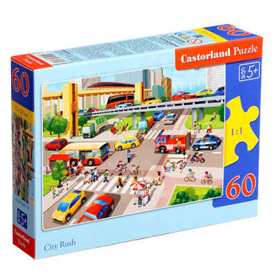 Пазл 60 эл. Городское движение, арт. В-066131, производитель Castorland (Касторленд), ISBN 690-0-10508-776-7№ 1