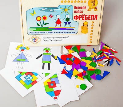 Игровой набор Фребеля "Конструктор плоскостной-4", производитель Светоч, ISBN 200-9-46938-913-6, № 1