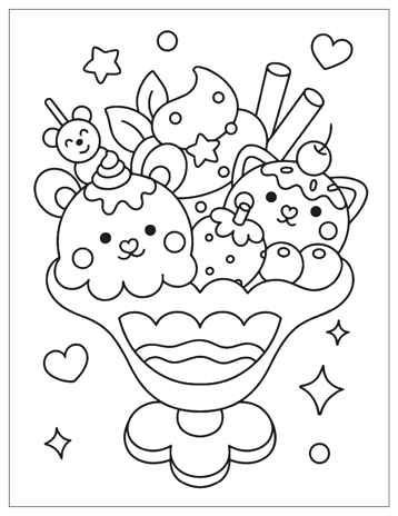 Сладости (Аниме-раскраски с наклейками), книги с наклейками, производитель МОЗАИКА kids , ISBN 978-5-43154-661-7№ 5