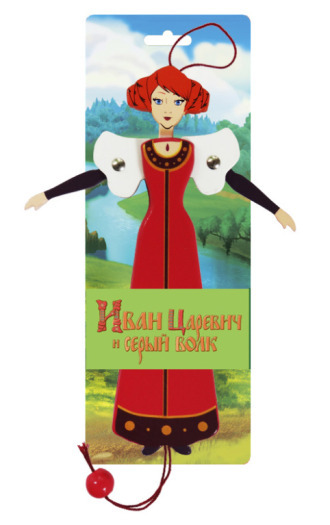 Игрушка деревянная Василиса-дергунчик, красная, арт. 1977688770213, производитель Мельница, ISBN 197-7-68877-321-4, № 1