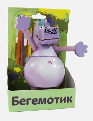 Игрушка деревянная Бегемот Глория, арт. 1977688770275, производитель Мельница, ISBN 197-7-68877-027-5№ 1