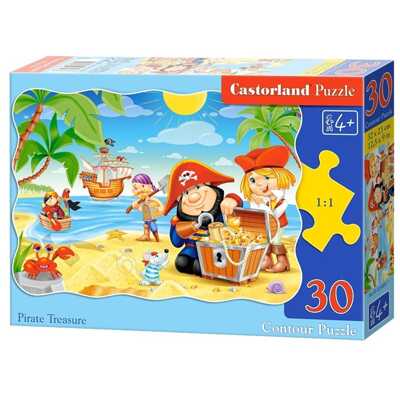 Пазлы Пиратские сокровища (CastorLand) 30 элементов, арт. В-03488, производитель Castorland (Касторленд), ISBN 590-4-43800-348-8№ 1