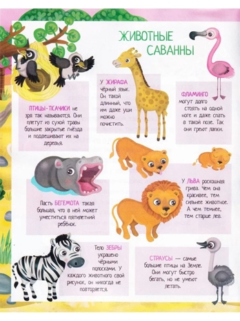 Книжка с наклейками формат А4. Приключения в жаркой саванне. 50 наклеек \ Барсотти Э., производитель Айрис-пресс , ISBN 978-5-81128-746-8№ 2
