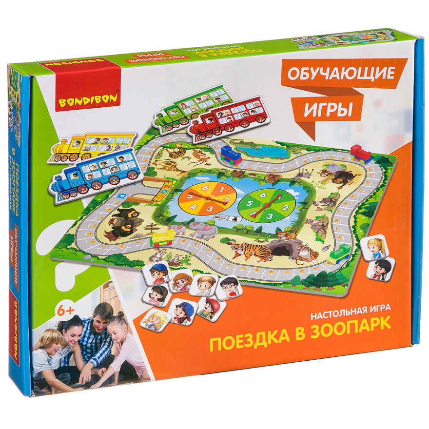 Настольная игра Bondibon Поездка в зоопарк, арт. ВВ3437, производитель Bondibon (Бондибон), ISBN 489-5-13603-387-1, № 1
