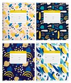 Тетрадь 12 листов, в линию, ЦВЕТНОЙ ПАТТЕРН мелованный картон, арт. ТШЛ12-ЦП, производитель ФАРМ, ISBN 460-2-72316-228-5, № 1