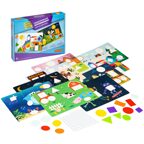 Настольная игра на липучках ГЕОМЕТРИЧЕСКИЕ АППЛИКАЦИИ Играй Думай Твори , арт. ВВ4553, производитель Bondibon (Бондибон), ISBN 489-5-13604-700-7, № 2