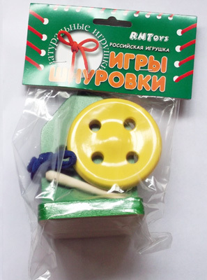Пуговица- шнуровка 4х дыр. на подст. краш, производитель RNToys (РНТойс), ISBN 260-0-00004-815-6, № 2