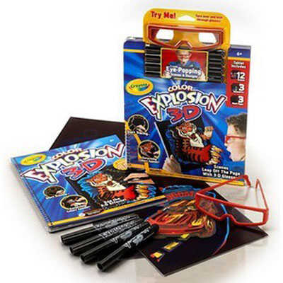 Раскраска Color Explosion 3D, производитель Crayola, ISBN 502-5-12312-597-8№ 1