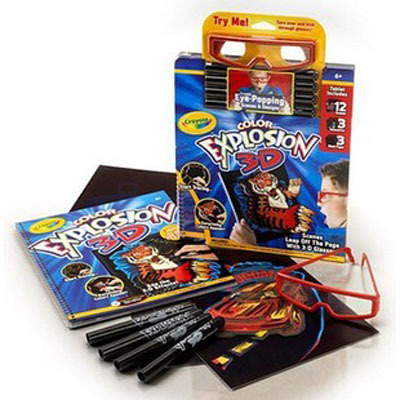 Раскраска Color Explosion 3D, производитель Crayola, ISBN 502-5-12312-597-8, № 1