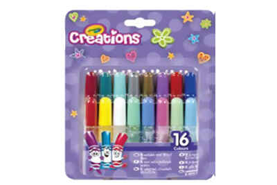 Смываемый клей с блестками для декорирования (16 цветов), производитель Crayola, ISBN 502-5-12310-643-4№ 1