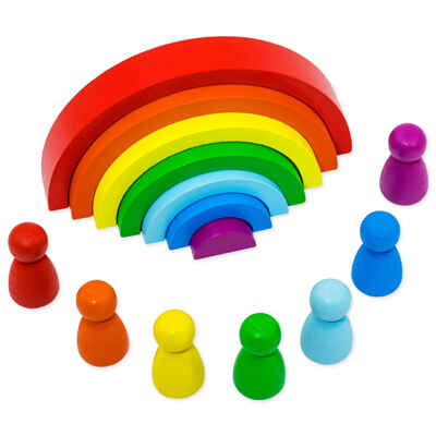 Пирамидка Ступеньки Радуга, арт. ПСТ07, производитель Алатойс, ISBN 466-0-18175-170-0№ 2