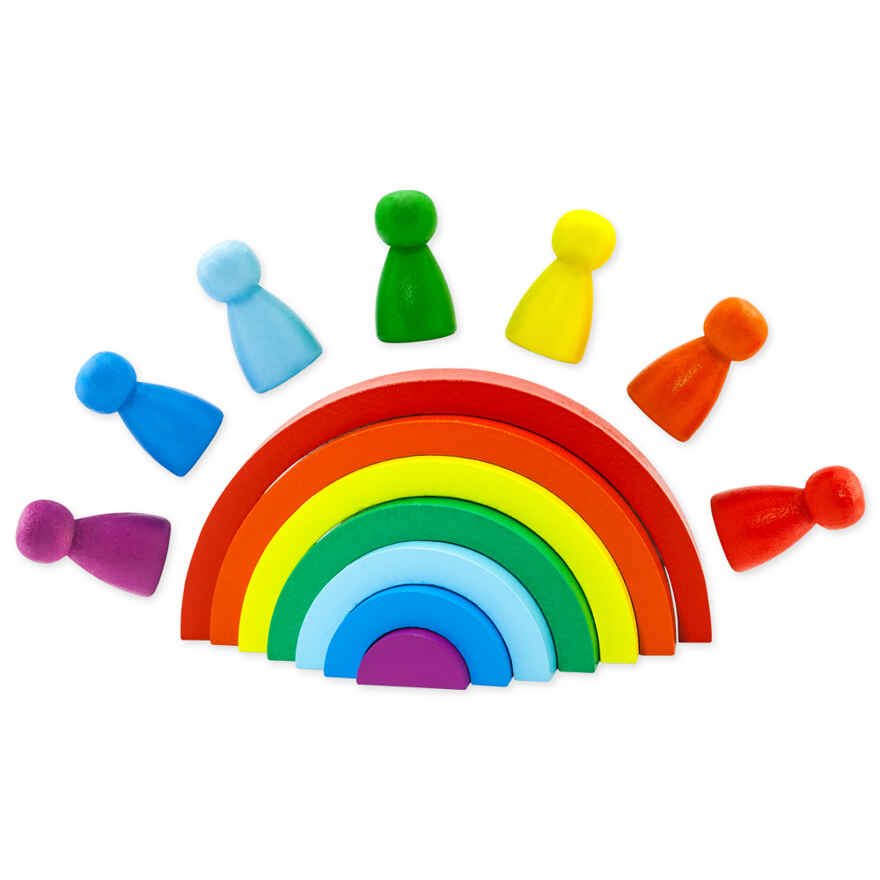 Пирамидка Ступеньки Радуга, арт. ПСТ07, производитель Алатойс, ISBN 466-0-18175-170-0, № 4