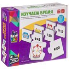 Пазл ИЗУЧАЕМ ВРЕМЯ, Bondibon, BOX, арт. ВВ3929, производитель Bondibon (Бондибон), ISBN 489-5-13603-837-1, № 1
