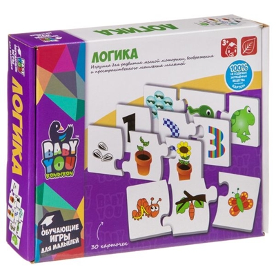 Пазл ЛОГИКА, Bondibon, BOX, арт. ВВ3931, производитель Bondibon (Бондибон), ISBN 489-5-13603-839-5№ 8