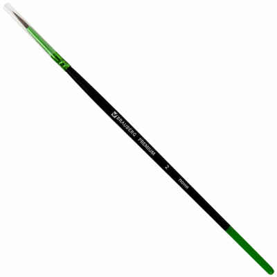 Кисть из ворса пони № 2, Brauberg Premium, арт. 200981, производитель Brauberg, ISBN 460-6-22436-330-1№ 3