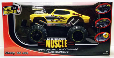 Игрушка Ручное У. Машина Chevy SS 454 желт. 1:43, производитель New Bright, ISBN 200-0-54190-790-3, № 1