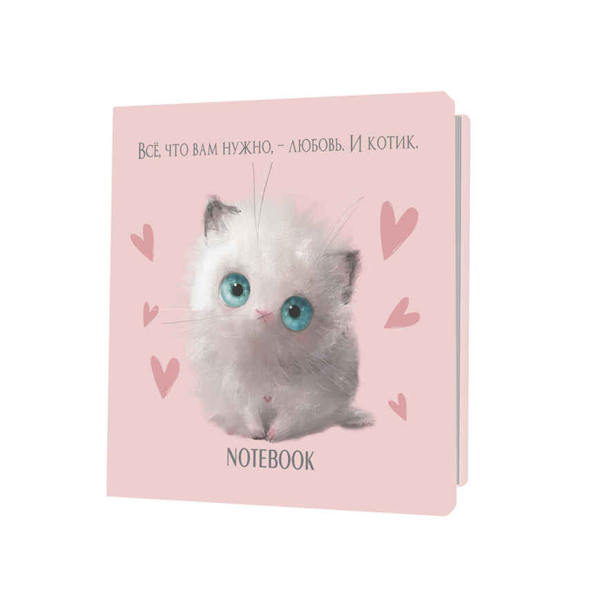 Блокнот с котятами Е.Баренбаум (розовый), производитель Контэнт, ISBN 978-5-00141-761-3, № 1