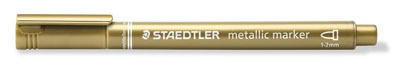 Маркер &quot;Металлик&quot; цв. золотой, Staedtler, производитель Staedtler (Стайтлер), ISBN 400-7-81783-200-4, № 1