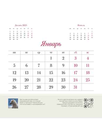 Символ года "Огненная лошадь". Настенный календарь на 2026 год, производитель АСТ , ISBN 978-5-17176-923-9№ 3