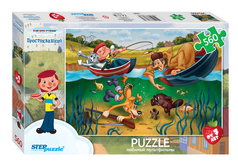 Пазлы 560 Простоквашино, арт. 78083, производитель STEP puzzle (СТЭП Пазл), ISBN 460-2-82778-083-5, № 1