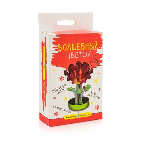 Волшебные кристаллы Бордовый цветок, арт. CD-132, производитель BUMBARAM (БУМБАРАМ), ISBN 462-7-07977-201-8, № 1